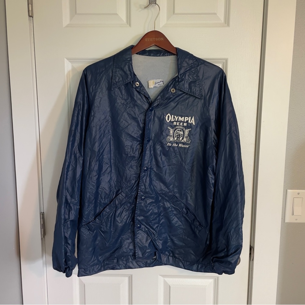 Vintage Olympia Beer Windbreaker Jacket